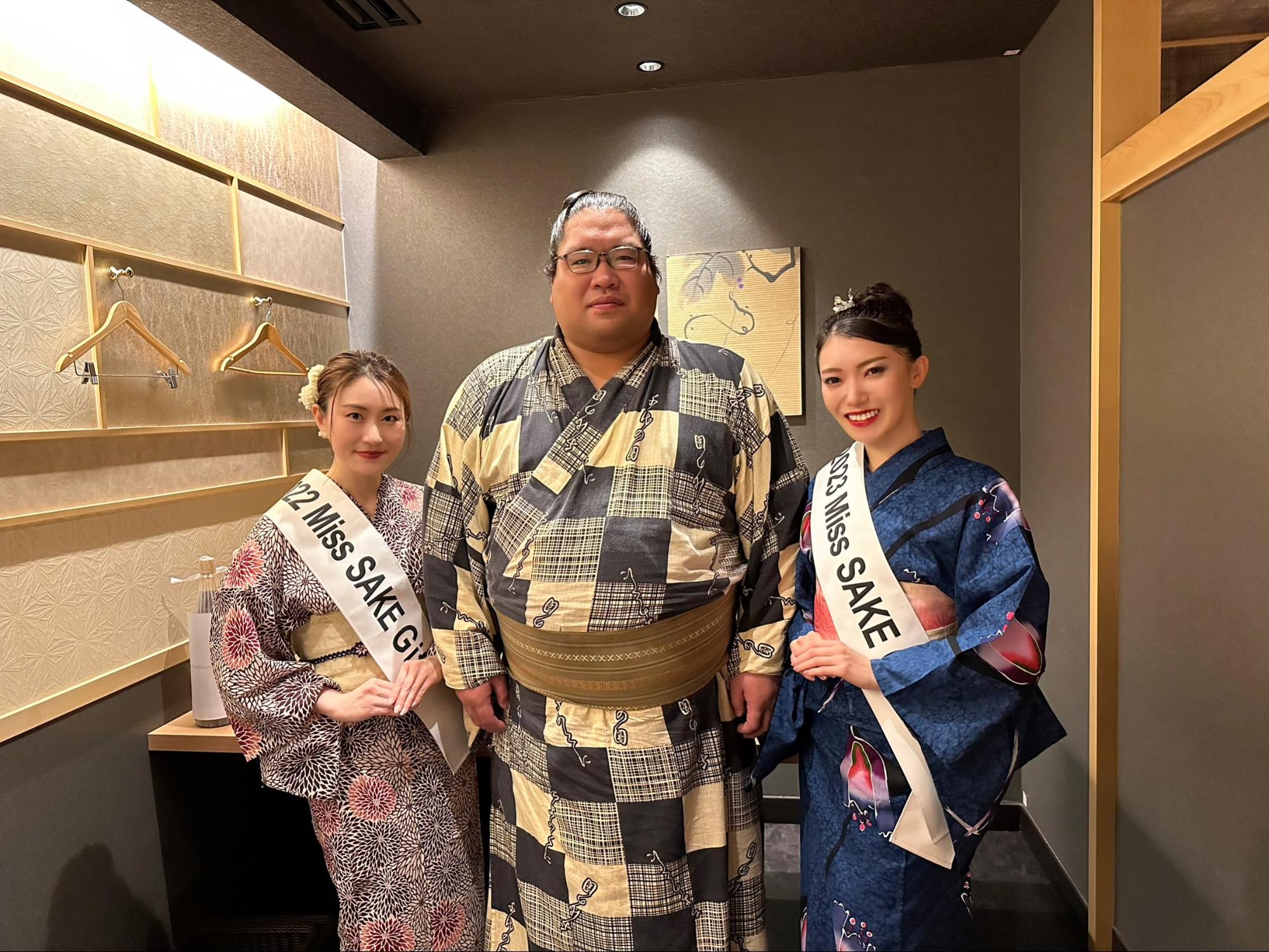 伊勢ノ海部屋 錦木関祝勝会に、2022 Miss SAKE 岐阜 岡﨑陽子、2023