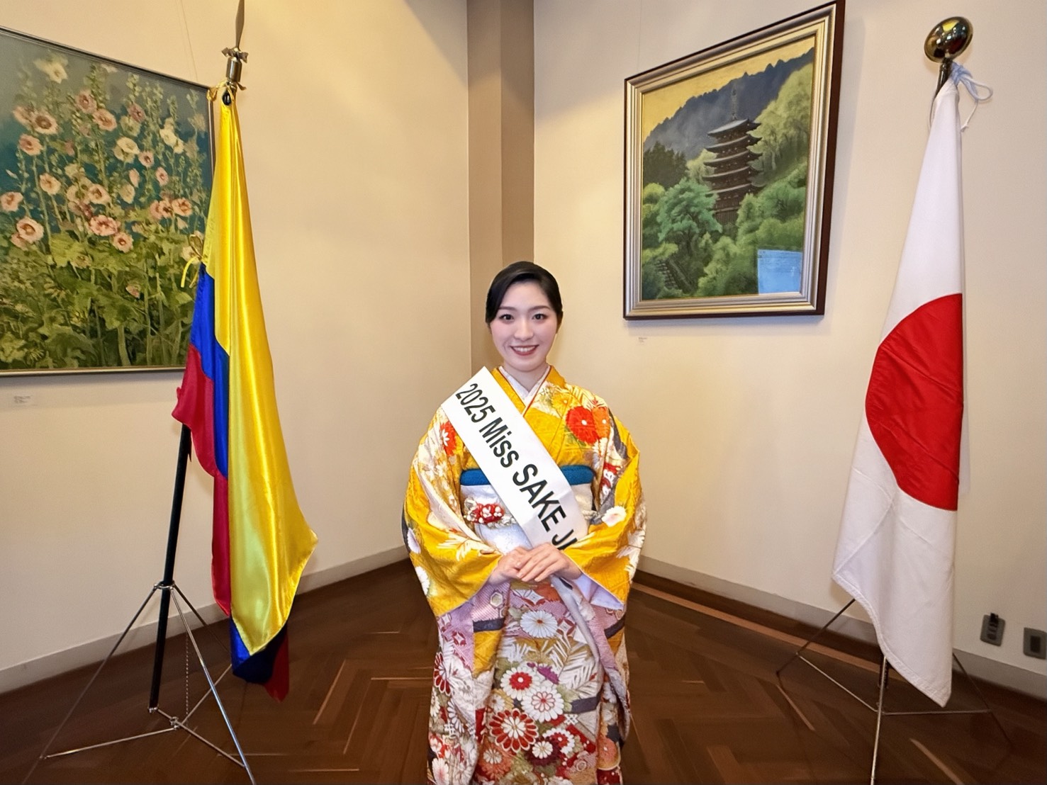 コロナ制圧祈願還元キャンペーン・世界最高峰、日本が誇る大家・橋本雅邦・本物保証 在コロンビア日本国大使館にて「日本食・日本酒PRレセプション」に登壇